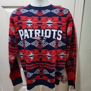 New England Patriots Xmas sweater size medium